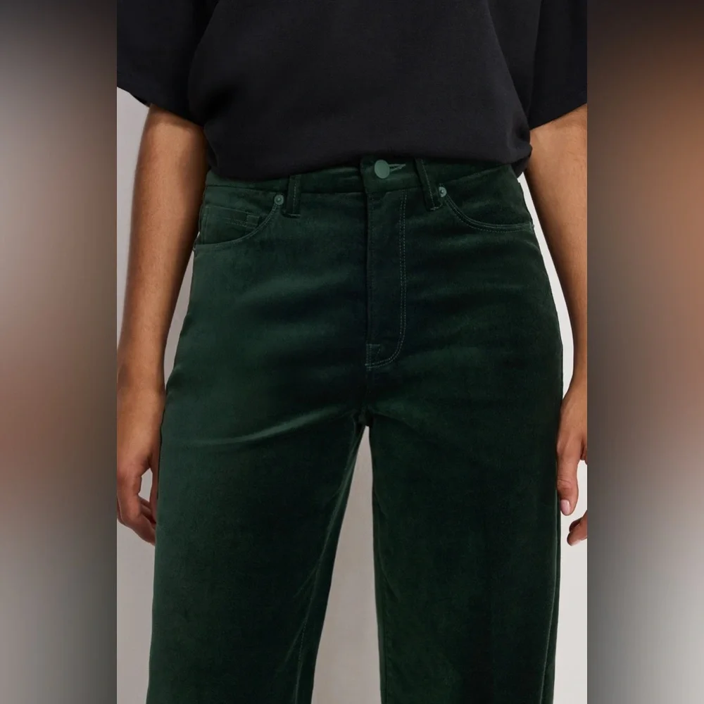 Good American Velvet Good Waist‎ Palazzo Pants